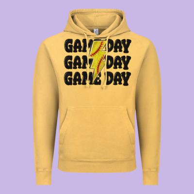 Vintage Hoodie game day game day game day softball