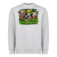 Heather Grey st patricks day heifers Heavyweight Sweatshirt - RanaPortraitStore