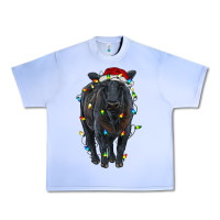 Grape Ice christmas black angus cattle with lights Urban Heavy Tee - RanaPortraitStore