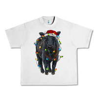 Lunar Rock christmas black angus cattle with lights Urban Heavy Tee - RanaPortraitStore