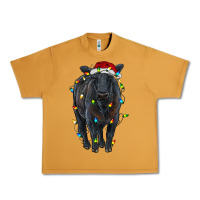 Peanut Butter christmas black angus cattle with lights Urban Heavy Tee - RanaPortraitStore