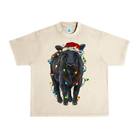 Sandshell christmas black angus cattle with lights Urban Heavy Tee - RanaPortraitStore
