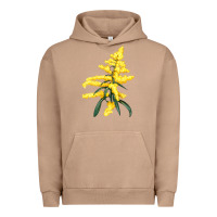 Pigment Burro Botanical Goldenrod Illustrations Urban Hoodie - LillyAllenDesigns