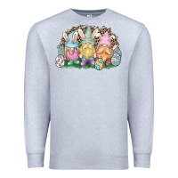 Heather Grey Easter Day gnomes Premium Sweatshirt - NancyCooperArtShop