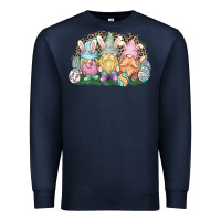 Navy Easter Day gnomes Premium Sweatshirt - NancyCooperArtShop