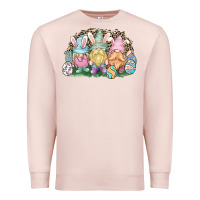 Pale Pink Easter Day gnomes Premium Sweatshirt - NancyCooperArtShop