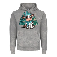 Cloud Rock winter i'm udderly freezing baby cow Vintage Hoodie - MaliasSmallBusiness