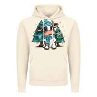 Vintage Artic winter i'm udderly freezing baby cow Vintage Hoodie - MaliasSmallBusiness