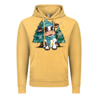 Vintage Mustard winter i'm udderly freezing baby cow Vintage Hoodie - MaliasSmallBusiness