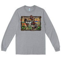 Heather Grey rodeo Long Sleeve Tee - SublimationCraftShop