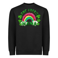 Black st patricks day one lucky mama Heavyweight Sweatshirt - RanaPortraitStore