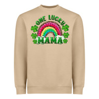 Mushroom st patricks day one lucky mama Heavyweight Sweatshirt - RanaPortraitStore
