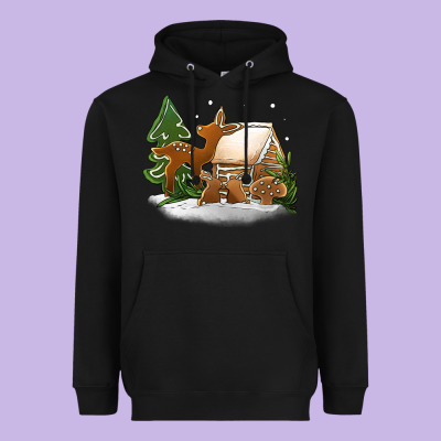 Christmas Cookies Heavyweight Hoodie Designed By Jasminsmagicworld