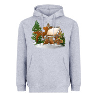 Heather Grey Christmas cookies Heavyweight Hoodie - Jasminsmagicworld