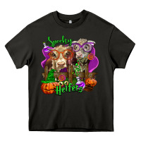 Asphalt spooky halloween cows Heavy Core Tee - LillyAllenDesigns