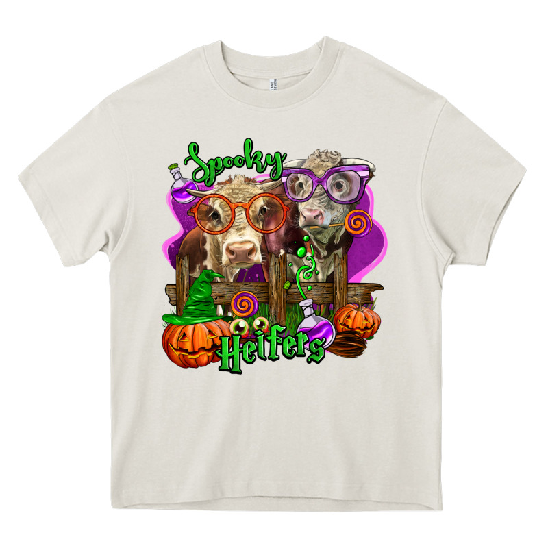 Spooky Halloween Cows Heavy Core Tee by LillyAllenDesigns | Teevron