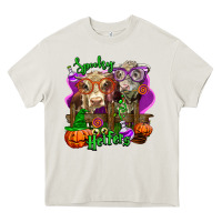 Cream spooky halloween cows Heavy Core Tee - LillyAllenDesigns