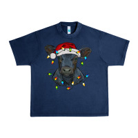 Navy christmas baby black angus calf with lights Urban Heavy Tee - RanaPortraitStore