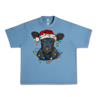 Pebble Blue christmas baby black angus calf with lights Urban Heavy Tee - RanaPortraitStore