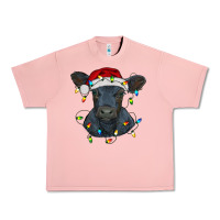 Salmon christmas baby black angus calf with lights Urban Heavy Tee - RanaPortraitStore