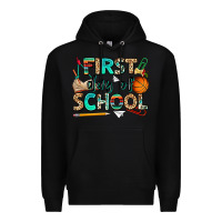 Black first day of school Premium Hoodie - NancyCooperArtShop