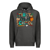 Charcoal Heather first day of school Premium Hoodie - NancyCooperArtShop