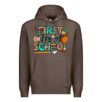 Coffee first day of school Premium Hoodie - NancyCooperArtShop