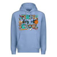 Colony Blue first day of school Premium Hoodie - NancyCooperArtShop