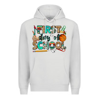 Dove Grey first day of school Premium Hoodie - NancyCooperArtShop