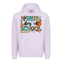 Lilac first day of school Premium Hoodie - NancyCooperArtShop