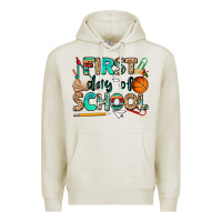 Oatmeal Heather first day of school Premium Hoodie - NancyCooperArtShop