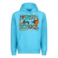 Ocean Blue first day of school Premium Hoodie - NancyCooperArtShop