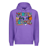 Purple first day of school Premium Hoodie - NancyCooperArtShop