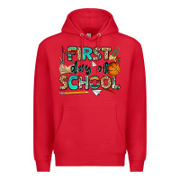 Red first day of school Premium Hoodie - NancyCooperArtShop