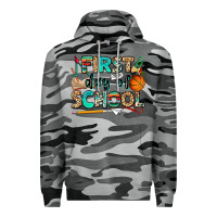Slate Camo first day of school Premium Hoodie - NancyCooperArtShop