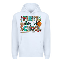 White first day of school Premium Hoodie - NancyCooperArtShop