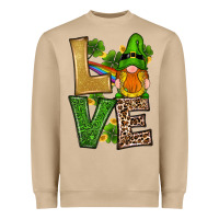 St Patricks Day Gnomes Shamrock Love Heavyweight Sweatshirt | Teevron