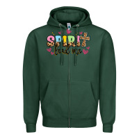 Sports Green spirit lead me Zipper Hoodie - Artiststas