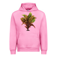 Fuchsia Pink Croton Urban Hoodie - LillyAllenDesigns
