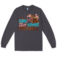 Smoke just a girl who loves football Long Sleeve Tee - HRA Design Shop