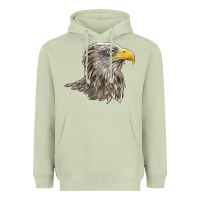Matcha American White Sea Eagle Head Heavyweight Hoodie - LillyAllenDesigns