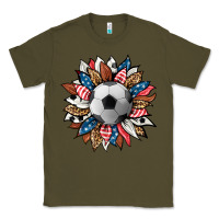 Army Green football sunflower Classic Tee - HRA Design Shop