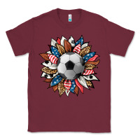 Burgundy football sunflower Classic Tee - HRA Design Shop