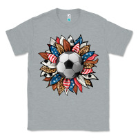 Heather Grey football sunflower Classic Tee - HRA Design Shop
