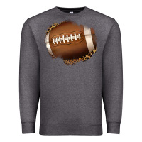 Charcoal Heather leopard american football patch Premium Sweatshirt - Jasminsmagicworld