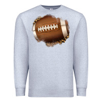 Heather Grey leopard american football patch Premium Sweatshirt - Jasminsmagicworld
