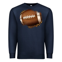 Navy leopard american football patch Premium Sweatshirt - Jasminsmagicworld