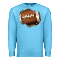 Ocean Blue leopard american football patch Premium Sweatshirt - Jasminsmagicworld