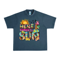 Midnight Navy here comes the sun Urban Heavy Tee - texasbilliewilder