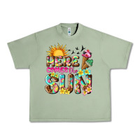 Oil Green here comes the sun Urban Heavy Tee - texasbilliewilder